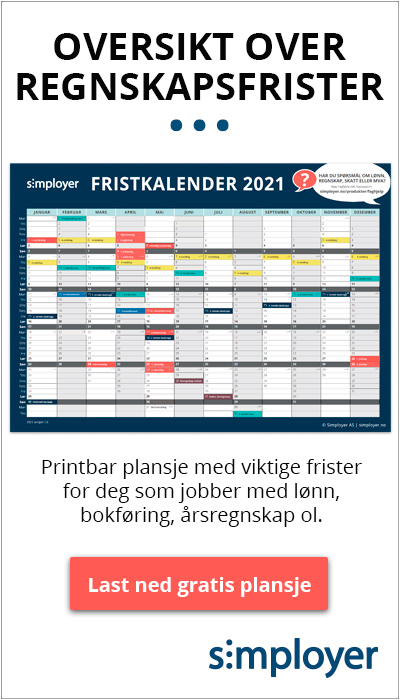 Last ned gratis fristkalender