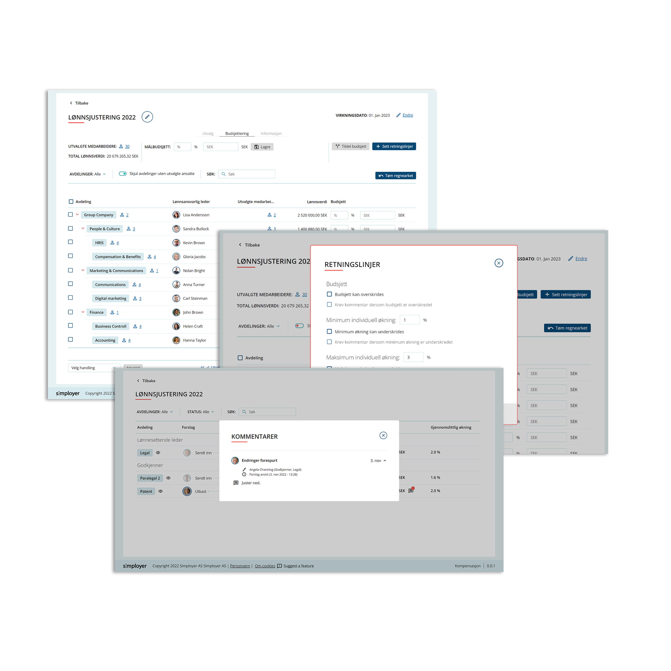 Simployer Lønnsjustering | Simployer
