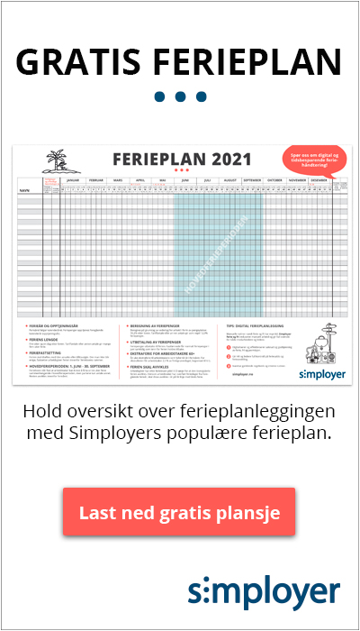 Last ned gratis ferieplan