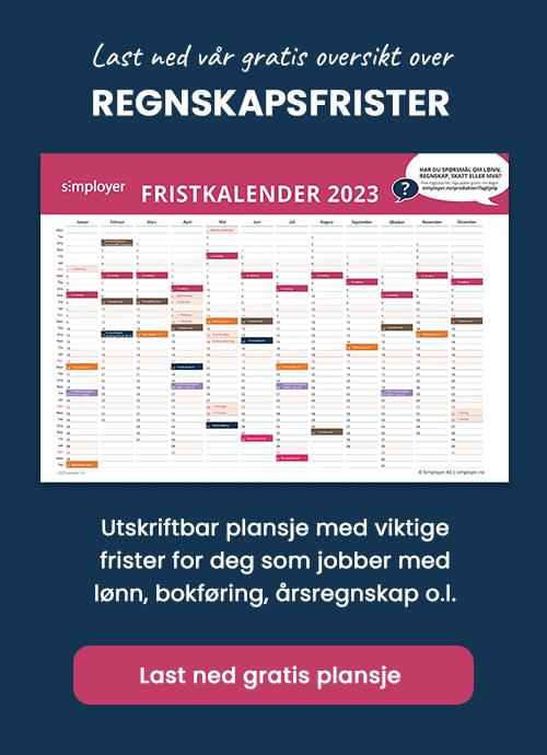 Last ned gratis fristkalender