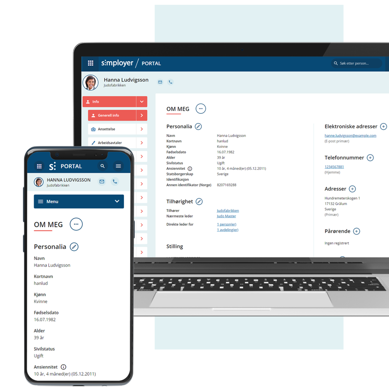 Simployer personalregister